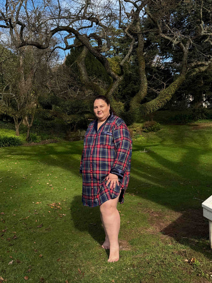 Melanie — Woven Tartan Nightgown
