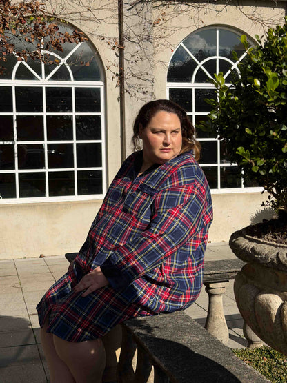 Melanie — Woven Tartan Nightgown