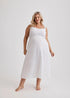 Jessica - Nightie - Mid Length - White-Nightie | XS- | Hank & Hera