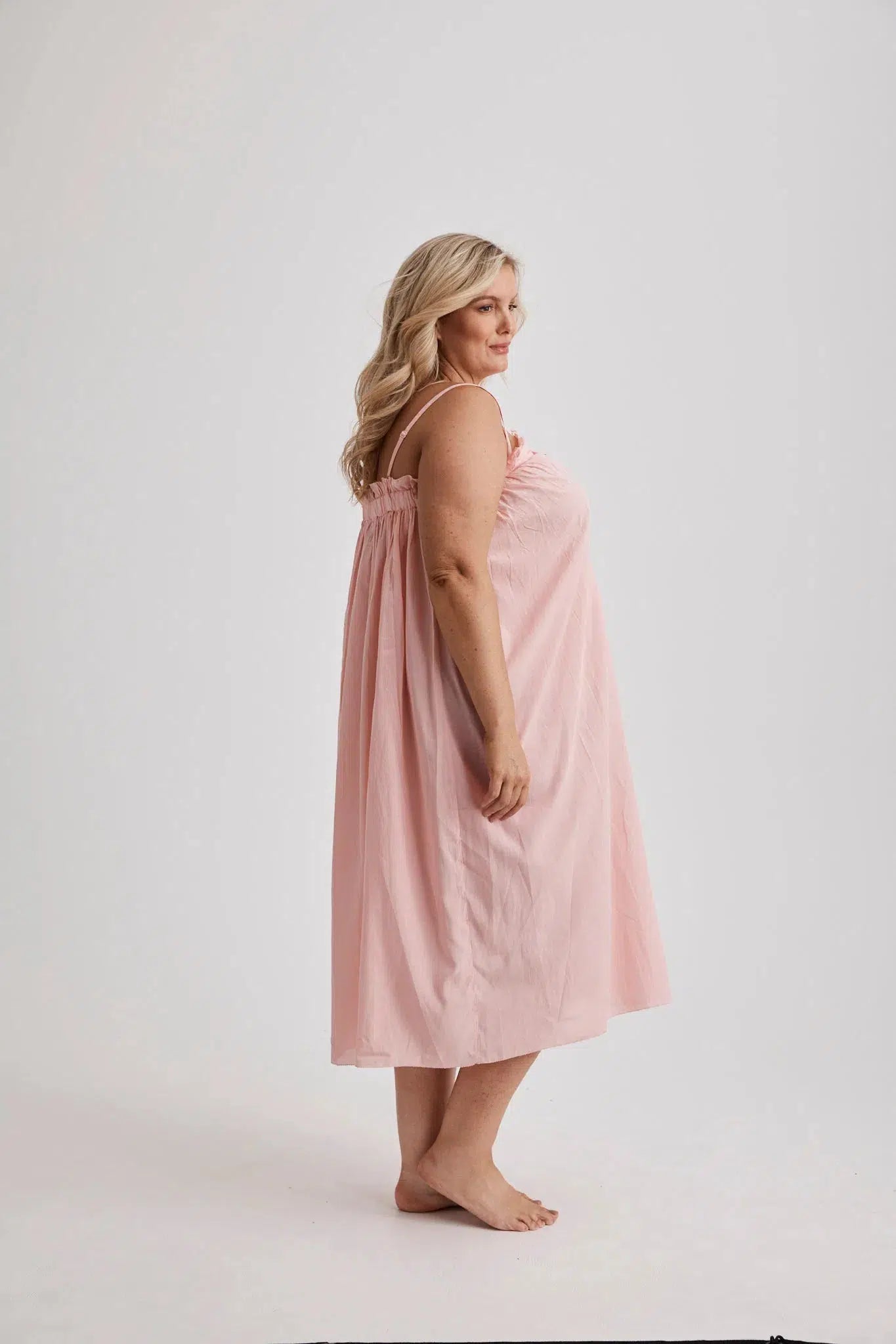 Katie - Nightdress - Long - Pink-Nightdress | XS- | Hank &amp; Hera