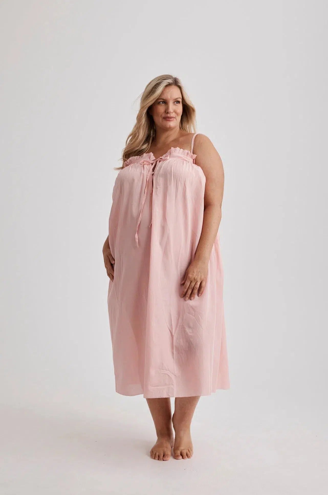 Katie - Nightdress - Long - Pink-Nightdress | XS- | Hank &amp; Hera