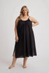 Leilani - Nightdress - Long - Black-Nightdress | XS- | Hank & Hera