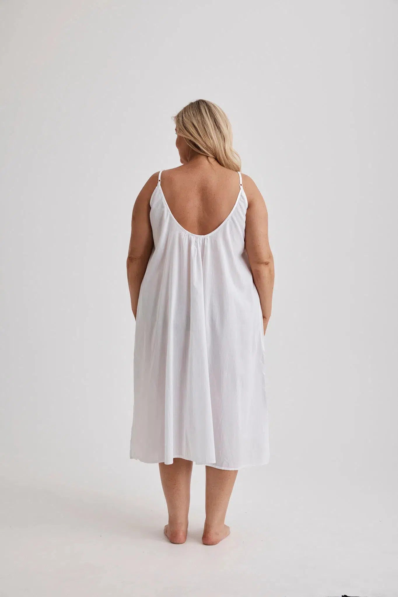 Leilani - Nightdress - Long - White-Nightdress | S- | Hank &amp; Hera