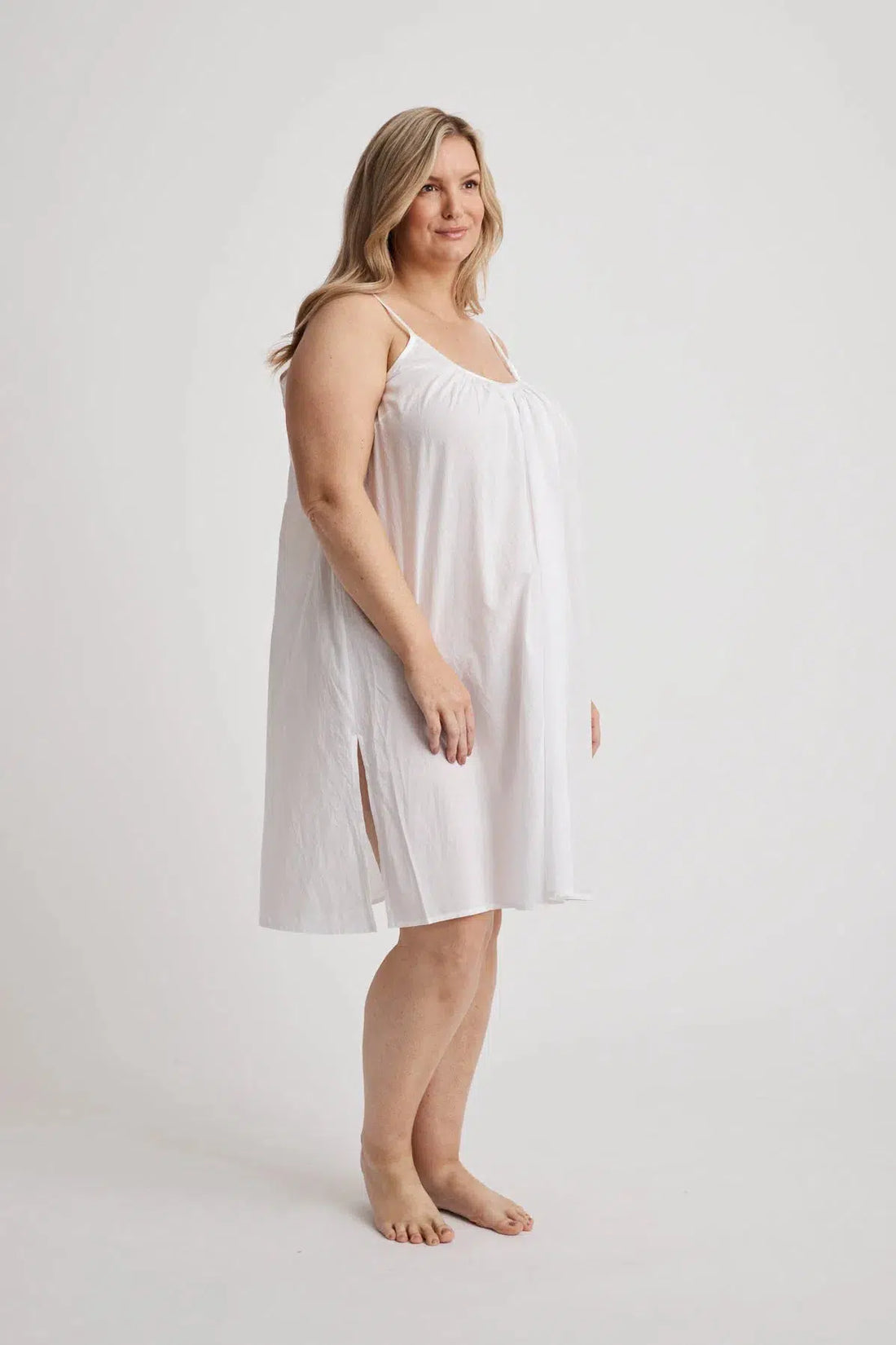 Leilani - Nightdress - Short - White-Shirt Nightdress | XS- | Hank &amp; Hera