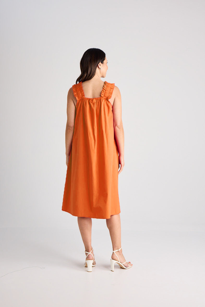 Laura - Dress - Knee-Length - Mandarine