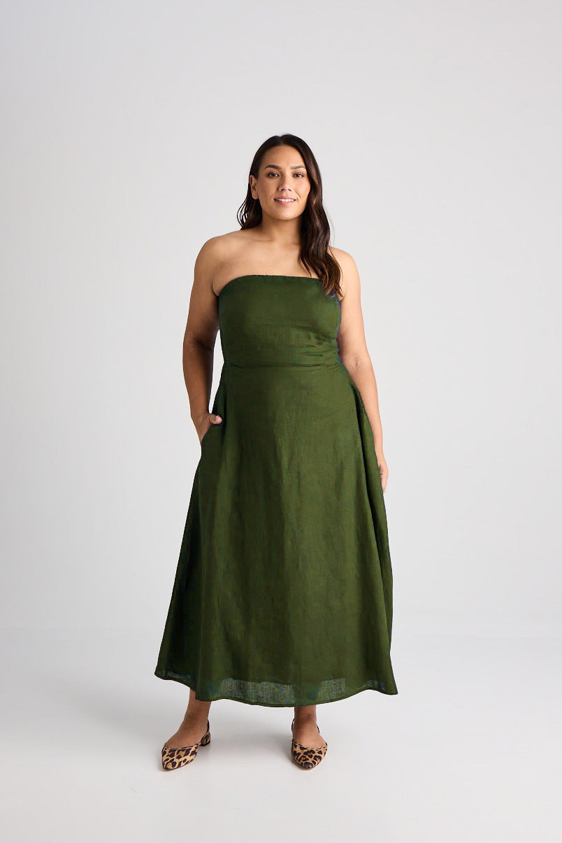 Aerin - Dress - Long - Olive