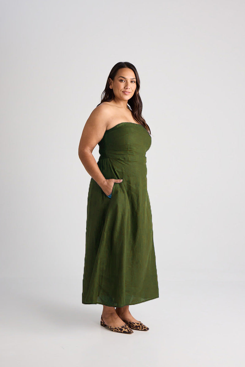 Aerin - Dress - Long - Olive