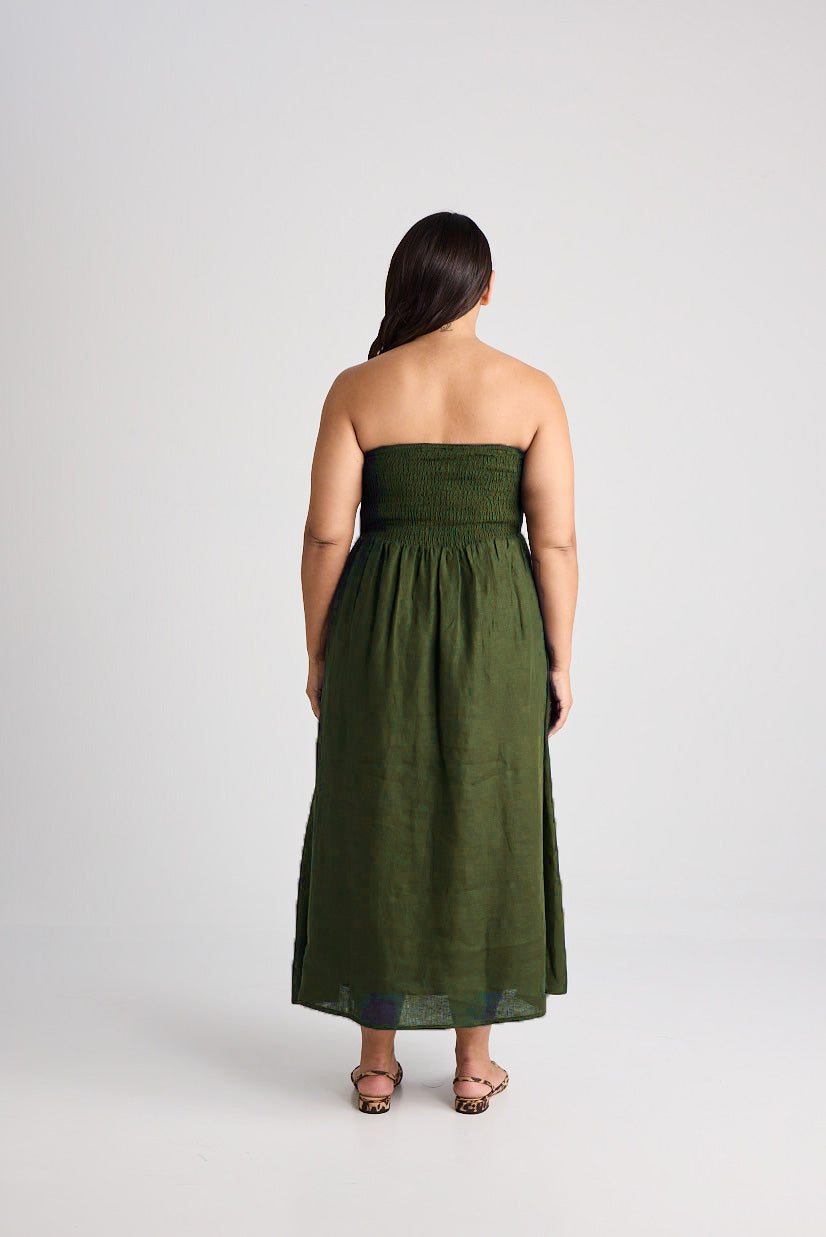 Aerin - Dress - Long - Olive