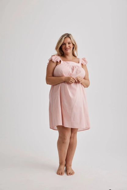 Polly - Nightie - Short - Pink-Nightie | XS- | Hank &amp; Hera