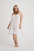 Renae - Slip Nightdress - Short - White-Slip Nightdress | XS- | Hank & Hera