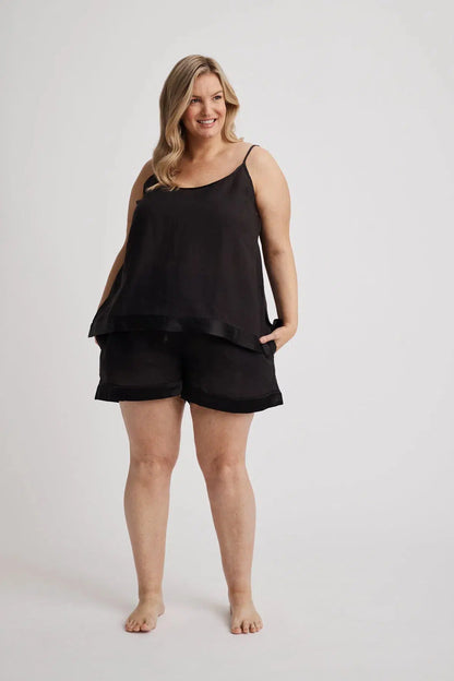 Shorts &amp; Cami Set - Black-Shorts &amp; Cami Set | XS- | Hank &amp; Hera