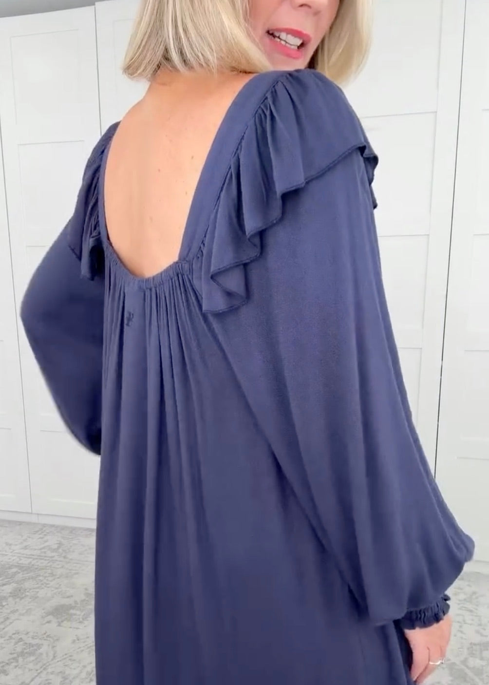 Winter Polly - Nightgown - Long - Navy