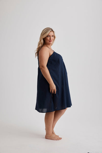 Leilani - Nightdress - Short - Navy